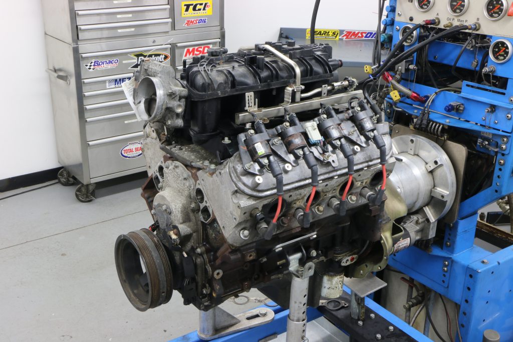 6.0L LS Engine on a dyno