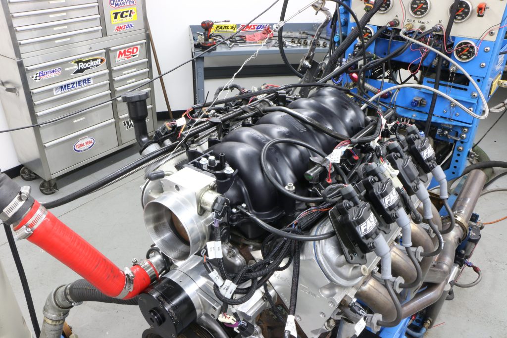 intake and throttle body on an ls engine
