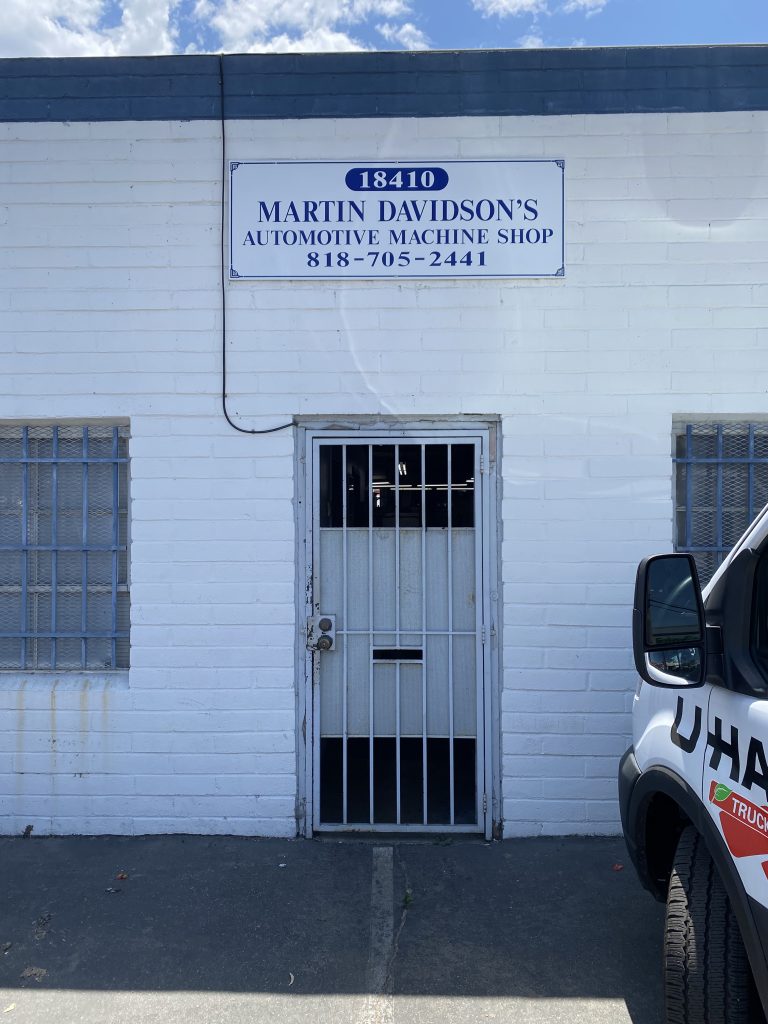 machine shop front door entrance
