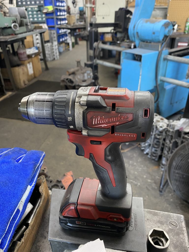 large Milwaukee impact sitting on table