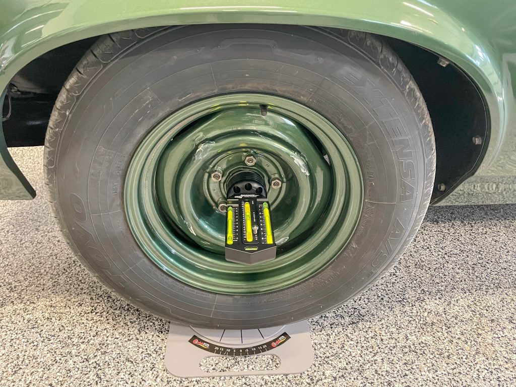 Checking wheel alignment