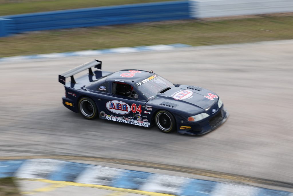overhead view of an SN95 Mustang Cobra Race Car