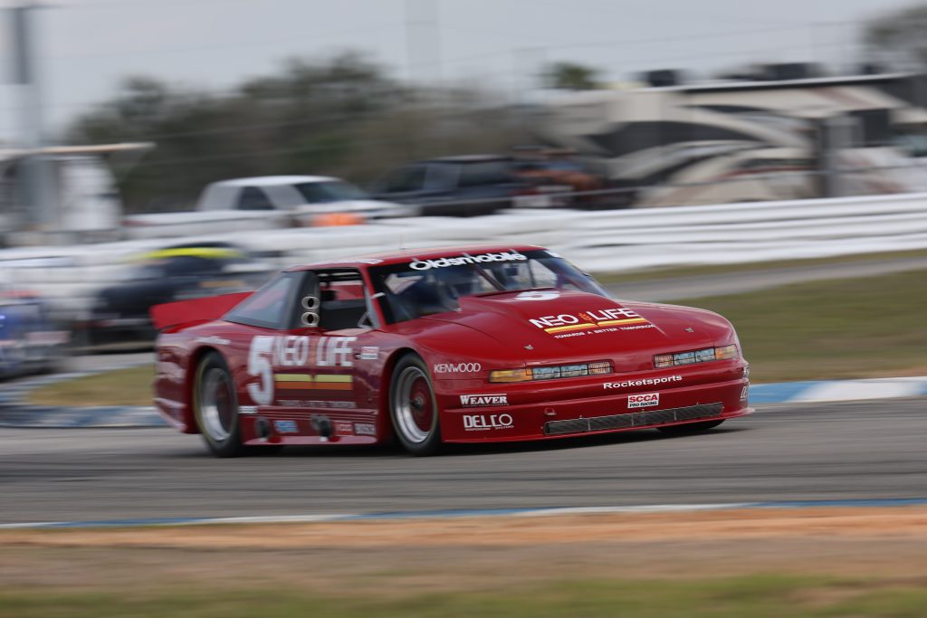 Oldsmobile Cutlass Trans Am Race Car on Track
