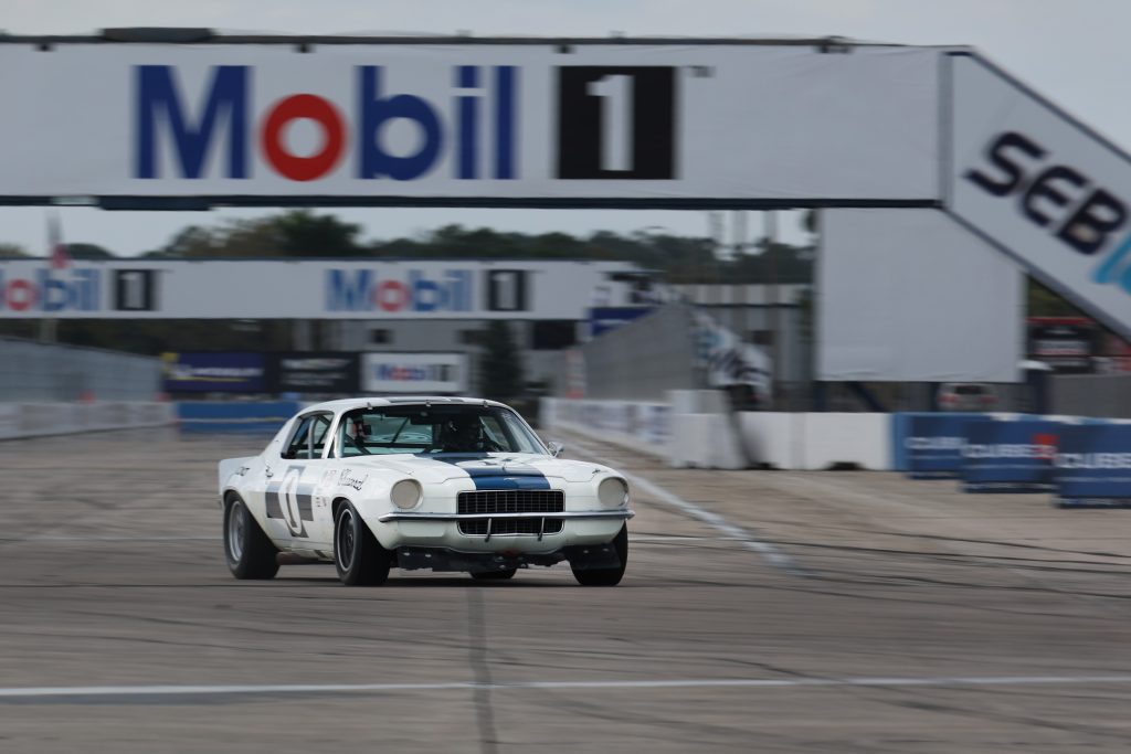 1970 Chaparral Chevy Camaro Race Car entering turn
