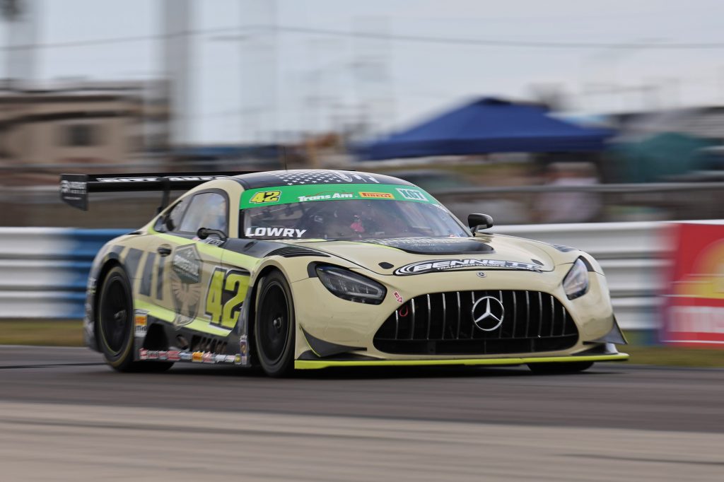 AMG Mercedes Race Car on track, front