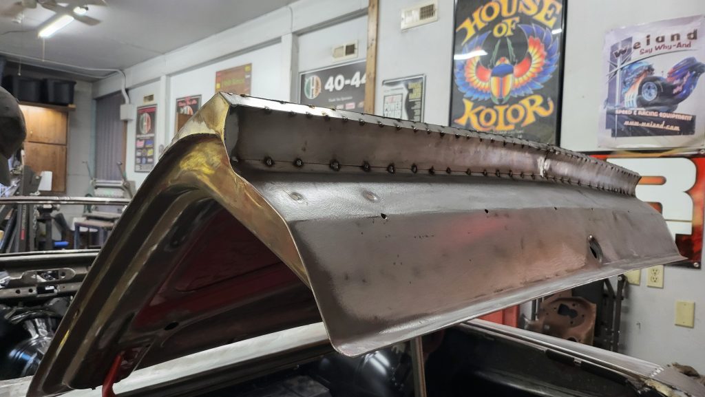 Custom trunk spoiler on 1963 Chevy Nova