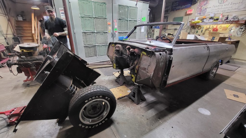 Removing front subframe on a 1963 Chevy Nova