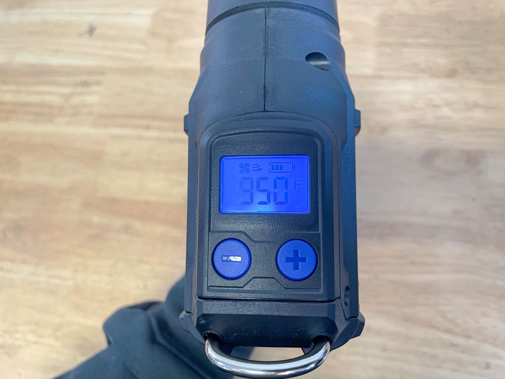 Summit Racing 20V heat gun screen and temperature controls