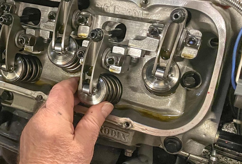 Checking valve springs