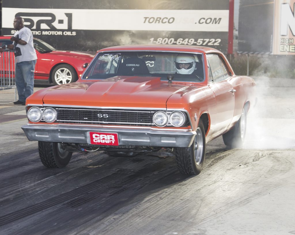Chevy Chevelle SS Launching at Dragstrip