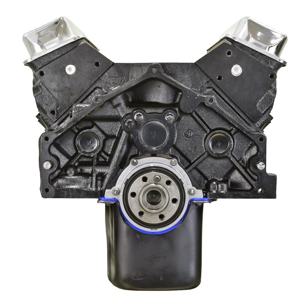 summit racing 350 crate engine, rear view