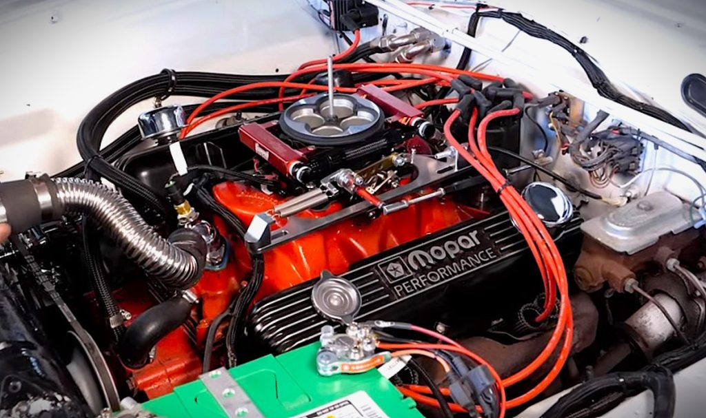 Summit Racing Max EFI system atop a vintage engine installed