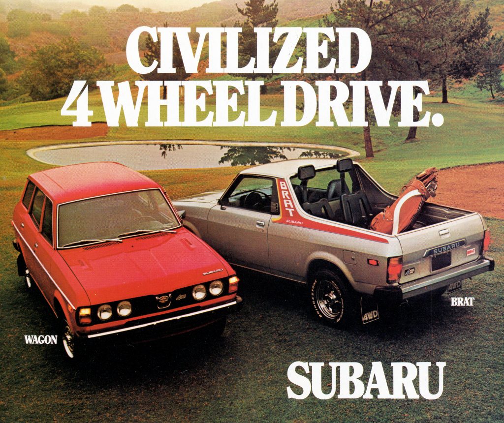 vintage subaru brat dealer advertisement