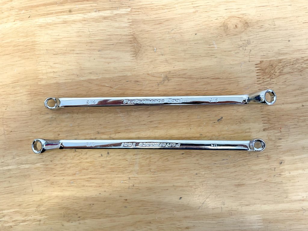 Brake bleeding wrenches
