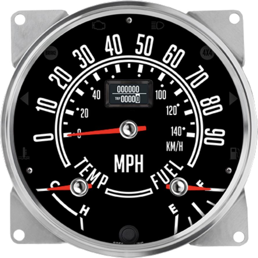 speedhut gauge cluster for the jeep cj