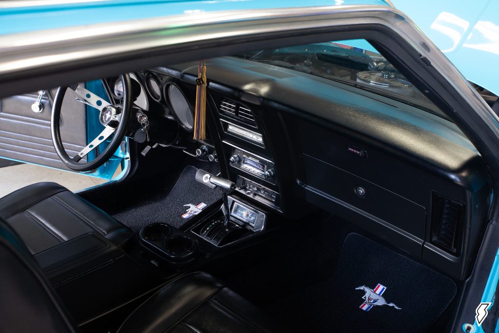 interior of a 1973 Ford Mustang Grande