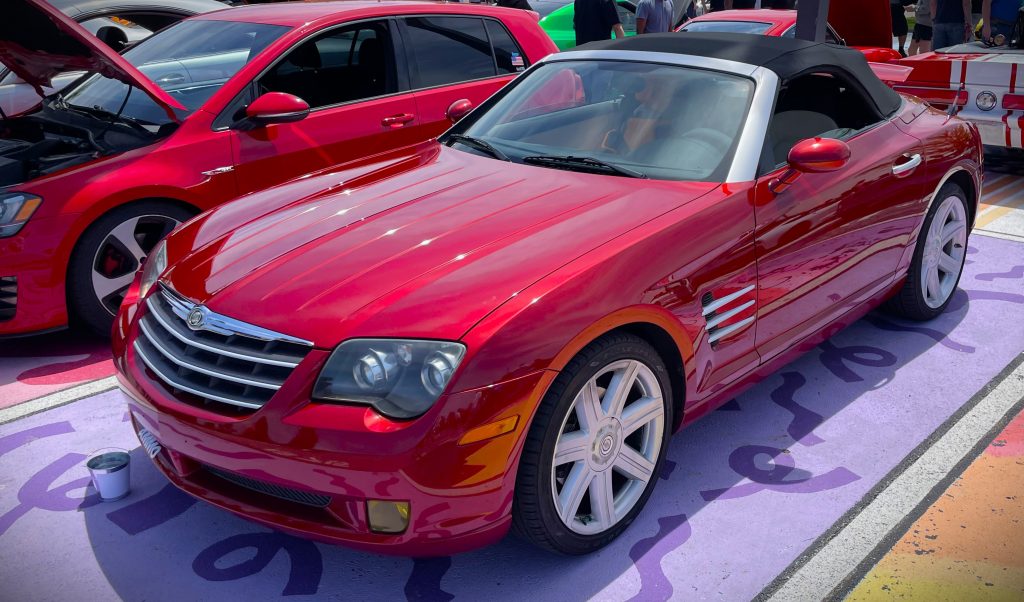 red Chrysler crossfire convertible