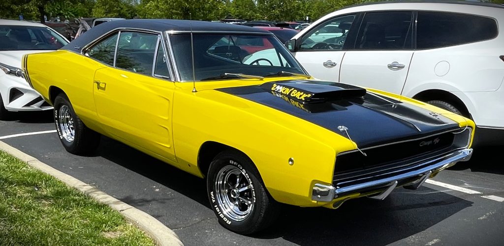 yellow 1968 Dodge Charger
