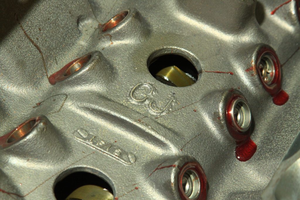 Ford 429 Super Cobra Jet CJ ID cast in lifter valley